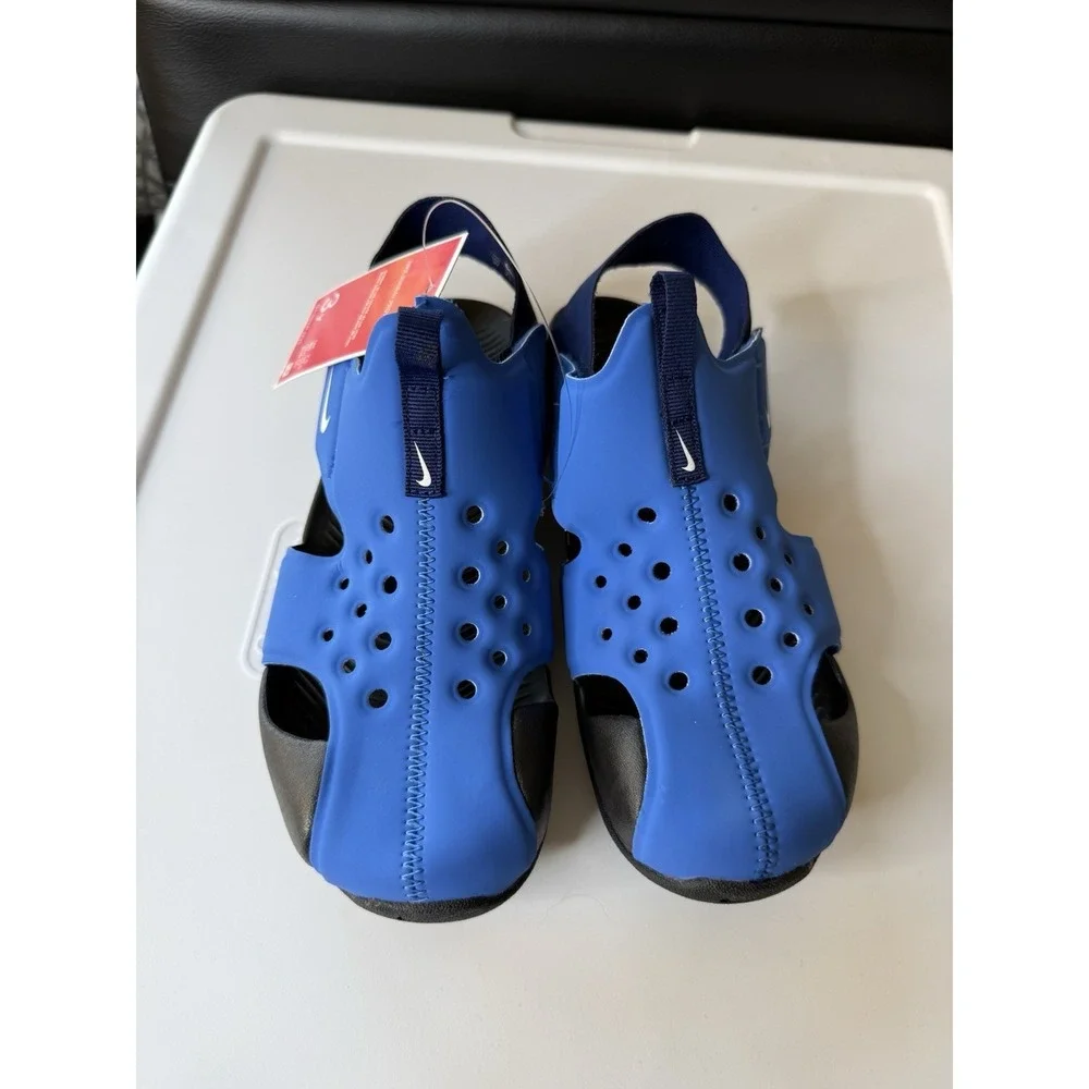 Nike Sunray Protect 2 Youth Water Shoes Ventilation Hook-and-Loop Closure Sz 3y
